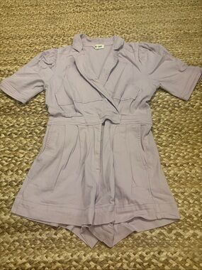 Lavender Short Sleeve Romper